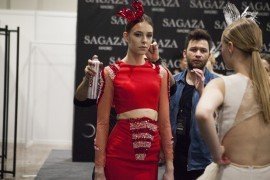 sagaza madrid 2016 koleksiyonu kırmızı elbise